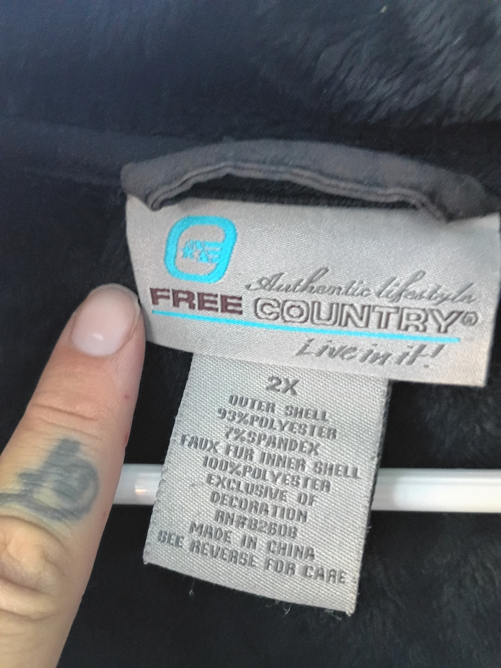 Free Country Women's Black Jacket - 2X